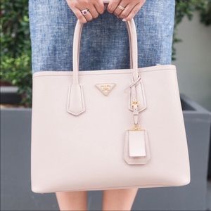 Prada Saffiano Cuir Double Tote Large